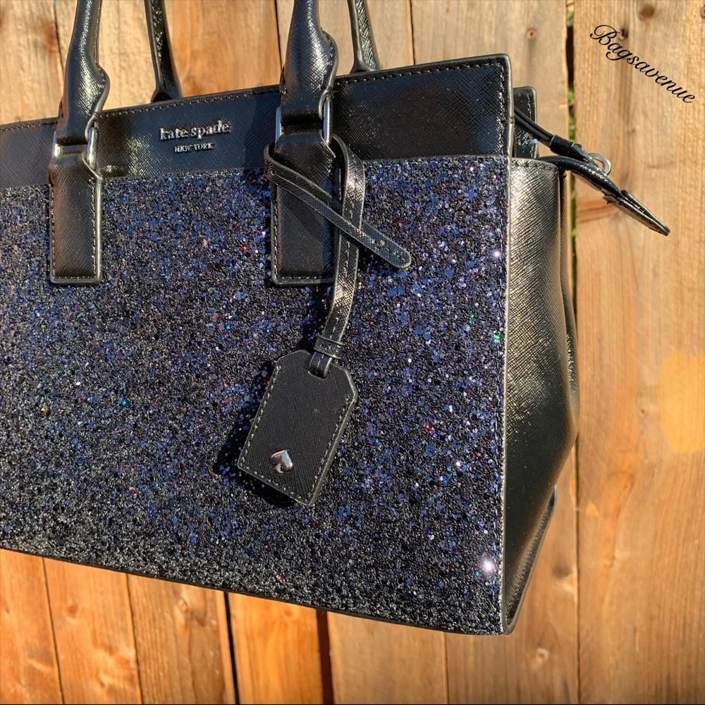 Kate spade Glitter Cameron Medium Satchel Blue - Picture 3 of 8